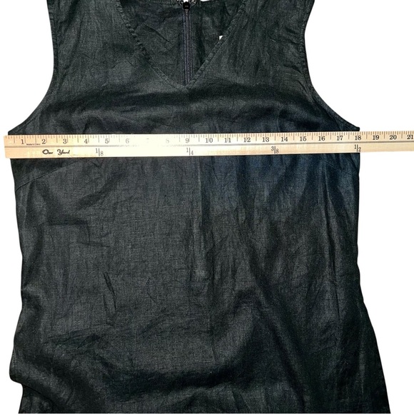 100% linen sleeveless v neck top size 8 - Picture 8 of 9